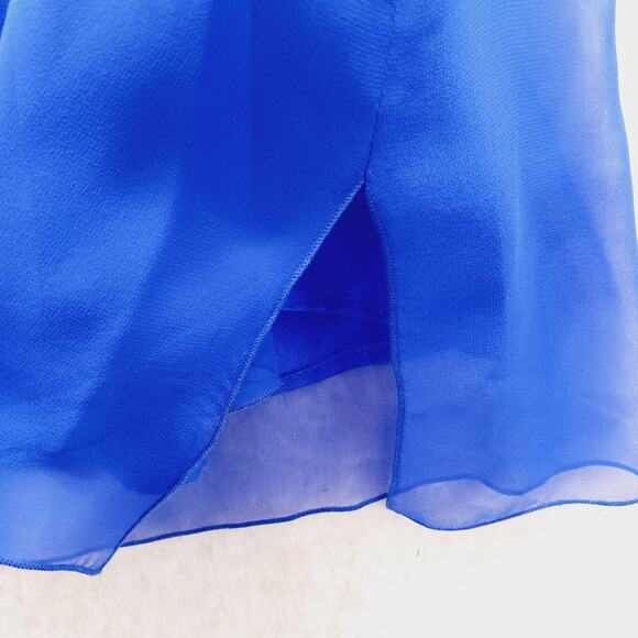 Blouse Kimono Caroline Rose Silk Rich Purple Elegant Luxury Minimalist Size M - Picture 10 of 16